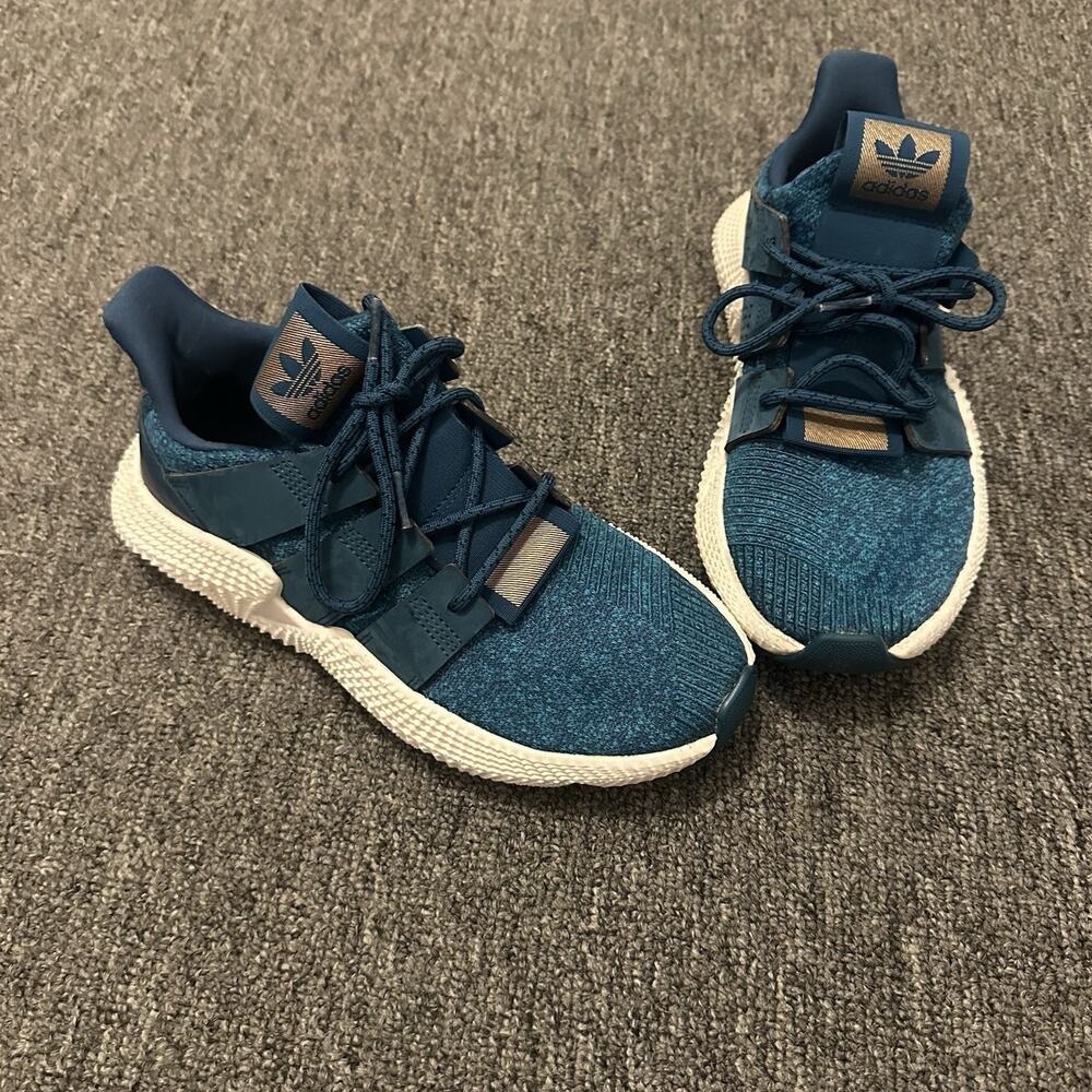 Adidas Prophere Sneaker Shoes Teal Knit Ortholite Women Size 7